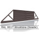 RAL 8017 štruktúra (hnedá) 