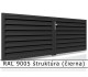 RAL 9005 štruktúra (čierna) 