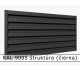 RAL 9005 štruktúra (čierna) 