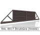 RAL 8017 štruktúra (hnedá) 