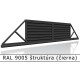 RAL 9005 štruktúra (čierna) 