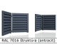 RAL 7016 štruktúra (antracit) 