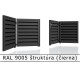 RAL 9005 štruktúra (čierna) 