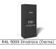 RAL 9005 štruktúra (čierna) 