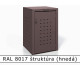 RAL 8017 štruktúra (hnedá) 