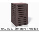 RAL 8017 štruktúra (hnedá) 