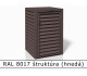 RAL 8017 štruktúra (hnedá) 