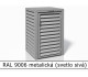 RAL 9006 metalická (svetlo sivá) 