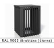RAL 9005 štruktúra (čierna) 