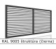 RAL 9005 štruktúra (čierna) 