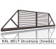 RAL 8017 štruktúra (hnedá) 