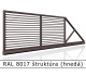 RAL 8017 štruktúra (hnedá) 