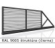 RAL 9005 štruktúra (čierna) 