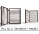 RAL 8017 štruktúra (hnedá) 