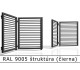 RAL 9005 štruktúra (čierna) 