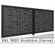 RAL 9005 štruktúra (čierna) 