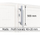 Madlo - 500 mm 