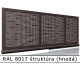 RAL 8017 štruktúra (hnedá) 