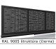 RAL 9005 štruktúra (čierna) 