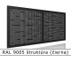 RAL 9005 štruktúra (čierna) 