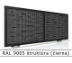 RAL 9005 štruktúra (čierna) 