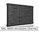 RAL 9005 štruktúra (čierna) 