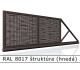 RAL 8017 štruktúra (hnedá) 