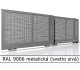 RAL 9006 metalická (svetlo sivá) 