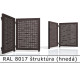 RAL 8017 štruktúra (hnedá) 