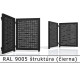 RAL 9005 štruktúra (čierna) 