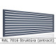 RAL 7016 štruktúra (antracit) 
