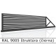 RAL 9005 štruktúra (čierna) 