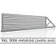 RAL 9006 metalická (svetlo sivá) 
