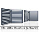 RAL 7016 štruktúra (antracit) 