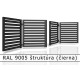 RAL 9005 štruktúra (čierna) 