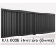RAL 9005 štruktúra (čierna) 