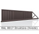 RAL 8017 štruktúra (hnedá) 
