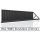 RAL 9005 štruktúra (čierna) 