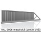 RAL 9006 metalická (svetlo sivá) 