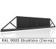 RAL 9005 štruktúra (čierna) 