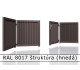RAL 8017 štruktúra (hnedá) 