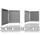 RAL 9006 metalická (svetlo sivá) 