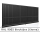 RAL 9005 štruktúra (čierna) 