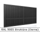 RAL 9005 štruktúra (čierna) 