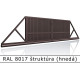 RAL 8017 štruktúra (hnedá) 