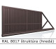 RAL 8017 štruktúra (hnedá) 