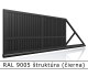 RAL 9005 štruktúra (čierna) 