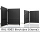 RAL 9005 štruktúra (čierna) 