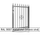 RAL 9007 metalická (tmavo sivá) 