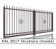 RAL 8017 štruktúra (hnedá) 